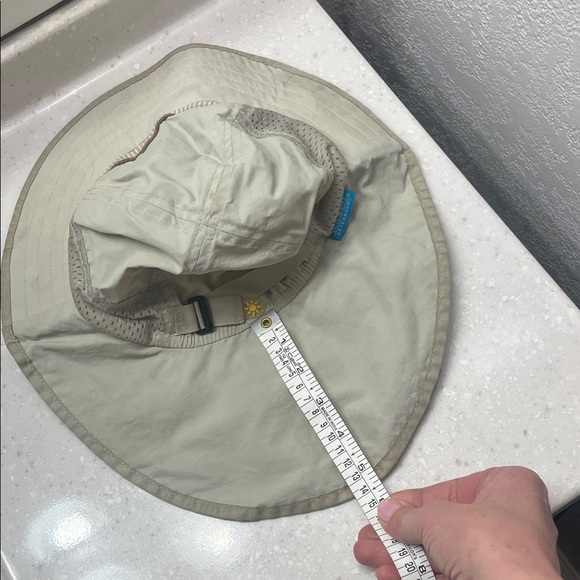 Kids Sun Hat with Neck Flap - Cream - Picture 10 of 10